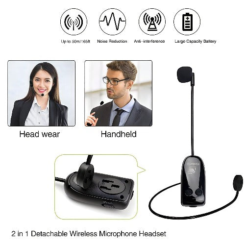 WinBridge  U8 Pro Multifunctional Wireless Microphone Headset
