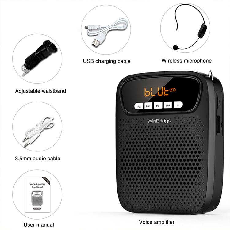 WinBridge S278 Portable Loudspeaker  Voice Amplifier  with Wireless Microphone