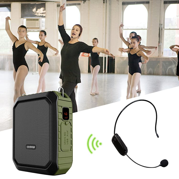 WinBridge M800 Portable Voice Amplifier With UHF Microphone Headset Wireless 18W