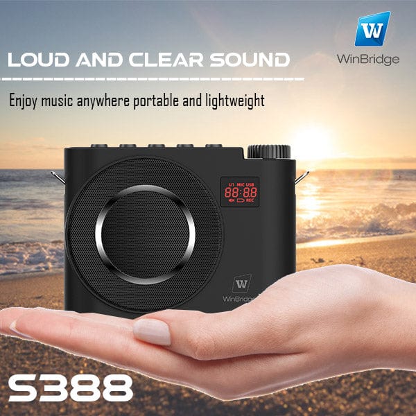 WinBridge S388 Rechargeable Bluetooth with Wireless Headset Microphone 20 Watt for Teachers