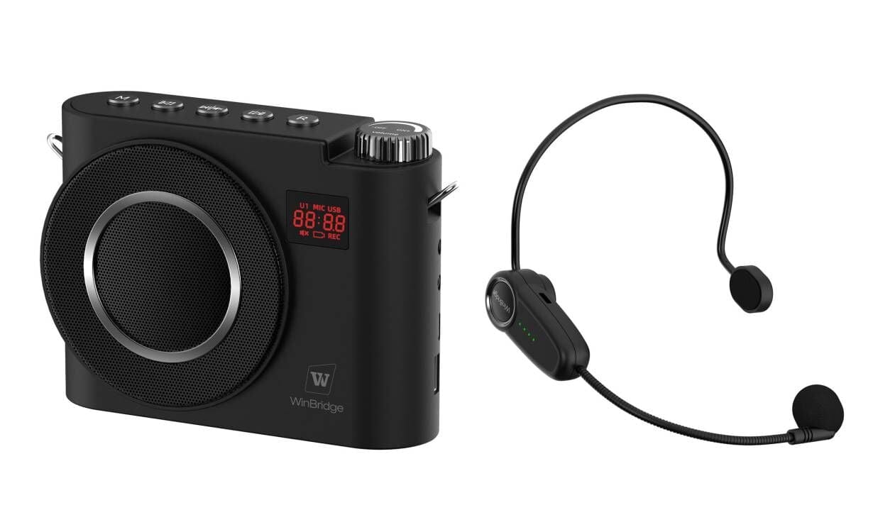 WinBridge S388 Rechargeable Bluetooth with Wireless Headset Microphone 20 Watt for Teachers