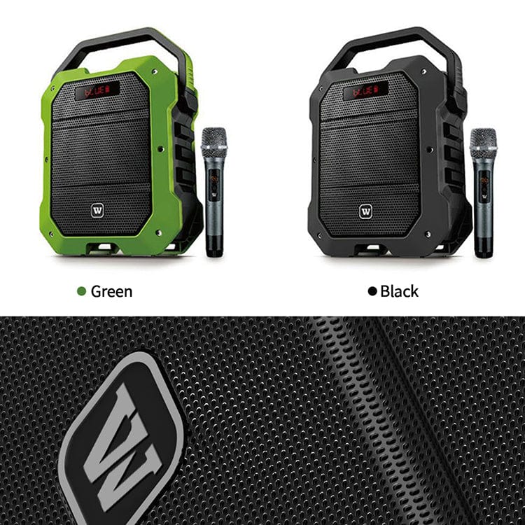 WinBridge K10 Portable PA System  With 2 Wireless Handheld Mic 80W